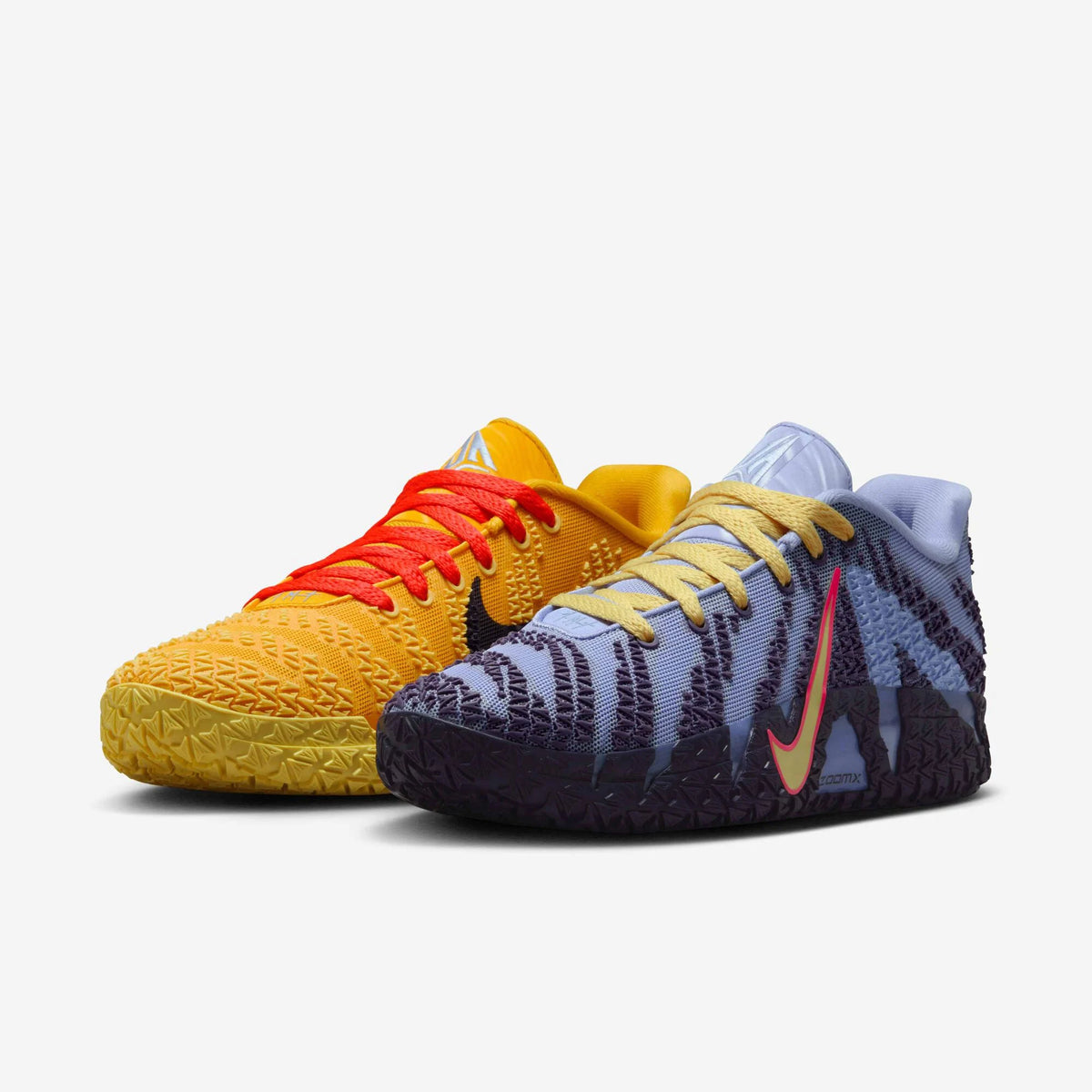 JA Morant Gold/ Purple Basketball Shoes