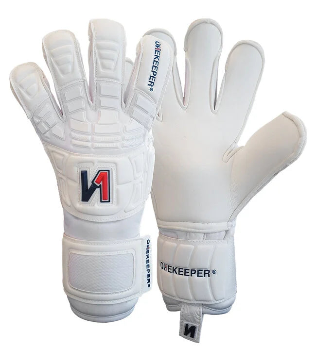 Solid White Onekeeper GK Gloves