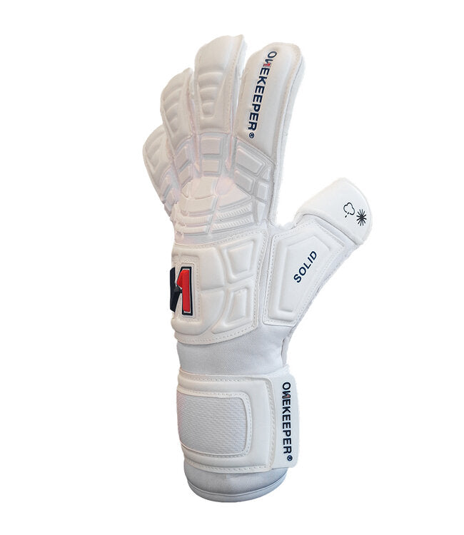 Solid White Onekeeper GK Gloves