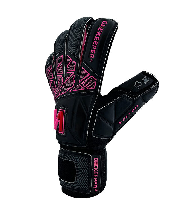 Vector Black Pink Onekkeper GK Gloves