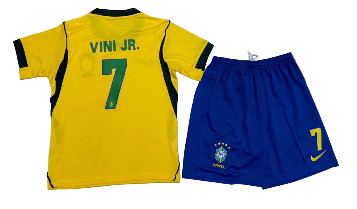 Brazil Home Football Kit Kids