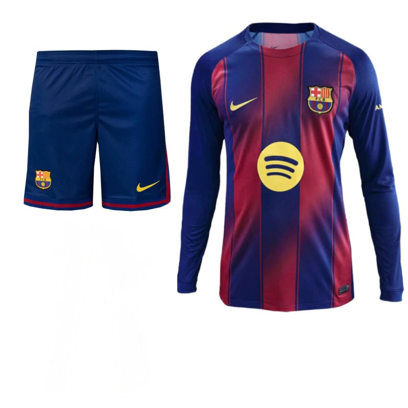 Barcelona Home Long Sleeve Football Kit