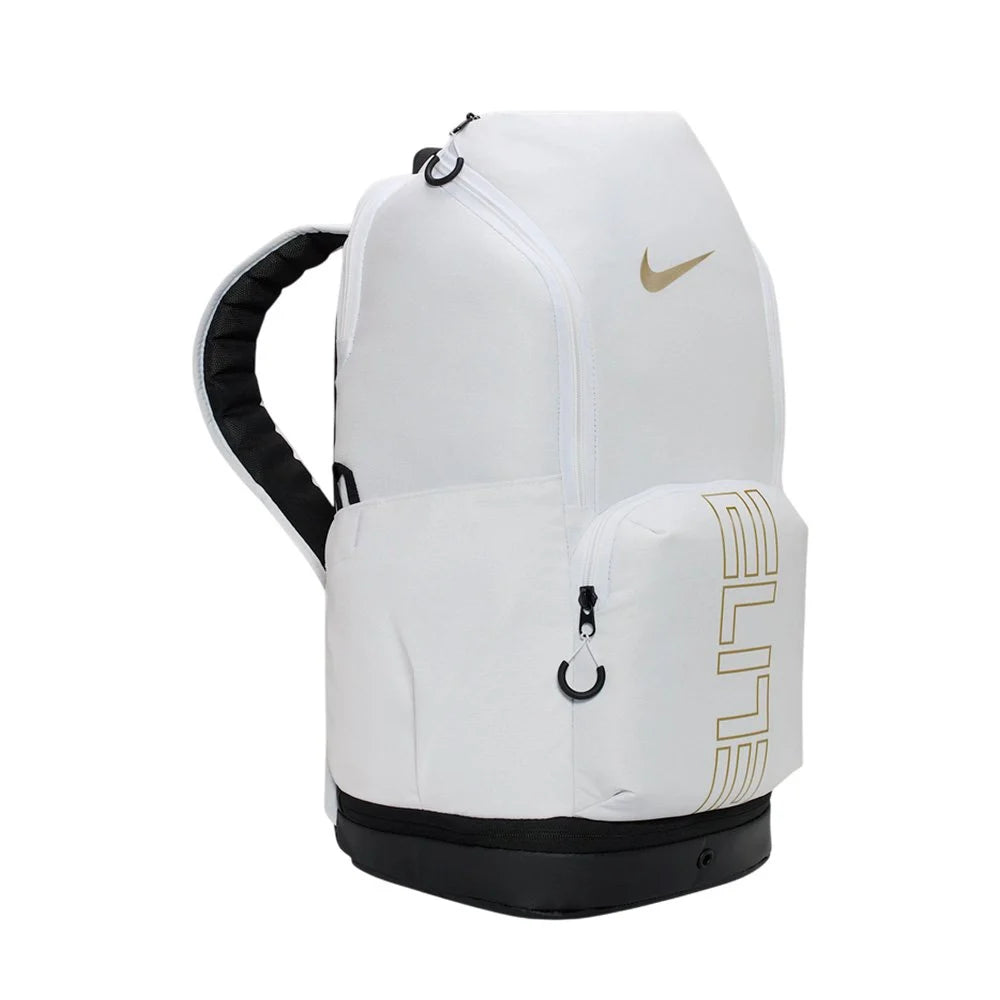 Elite Backpack White/ Gold
